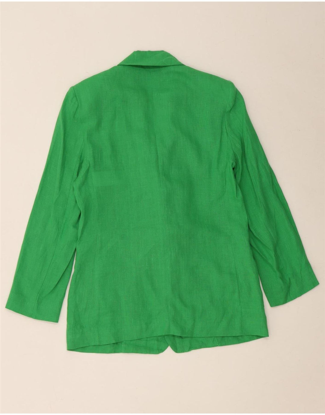Marella Dame EMME 1 Knap Blazer Jacket UK 8 Small Green Linen