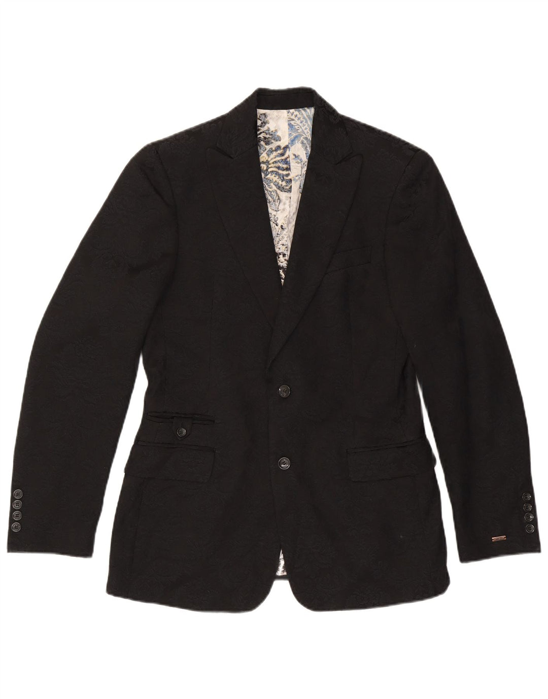 Just Cavalli Herre 2-knaps blazerjakke UK 38 Medium Sort