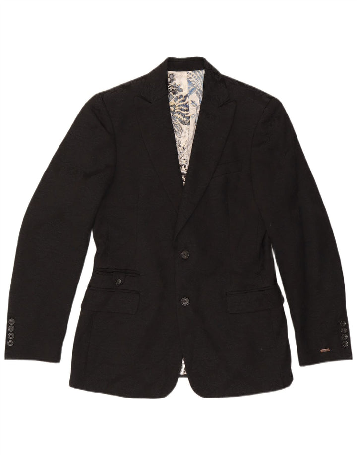 Just Cavalli Herre 2-knaps blazerjakke UK 38 Medium Sort