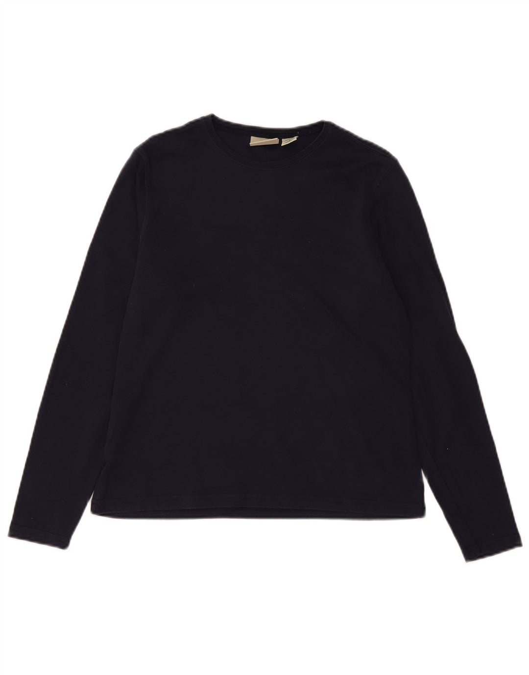 L.L.BEAN Dametop Langærmet UK 10 Lille marineblå bomuld