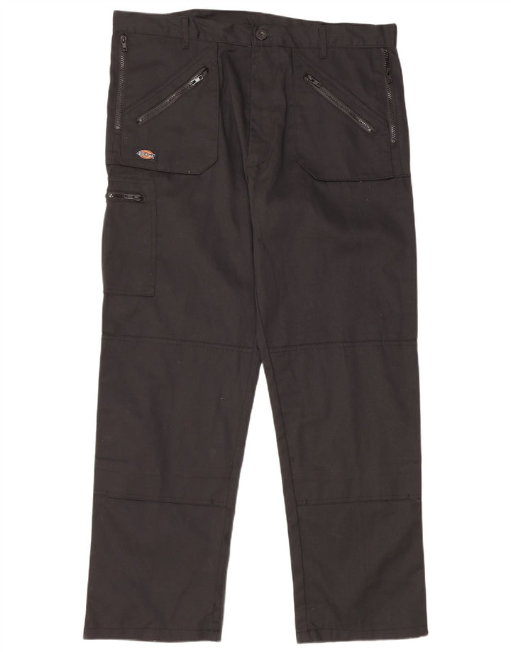 DICKIES Straight Cargo bukser til mænd W38 L30 Sort polyester