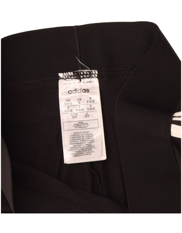 ADIDAS Dame Leggings UK 8/10 Small Black Bomuld