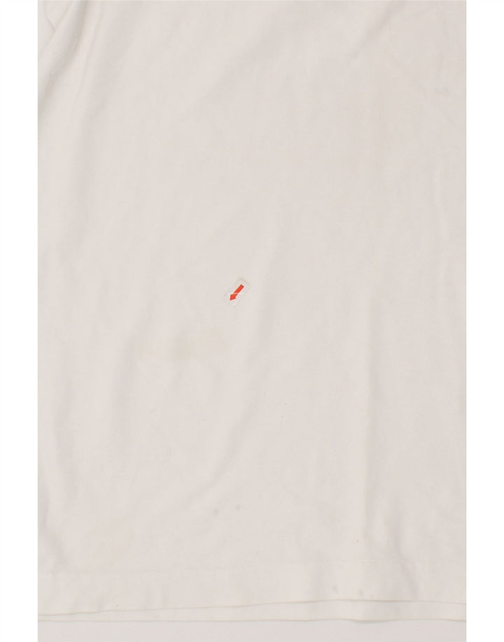 LOTTO Mens Polo Shirt XL White Cotton Vintage Lotto and Second-Hand Lotto from Messina Hembry 