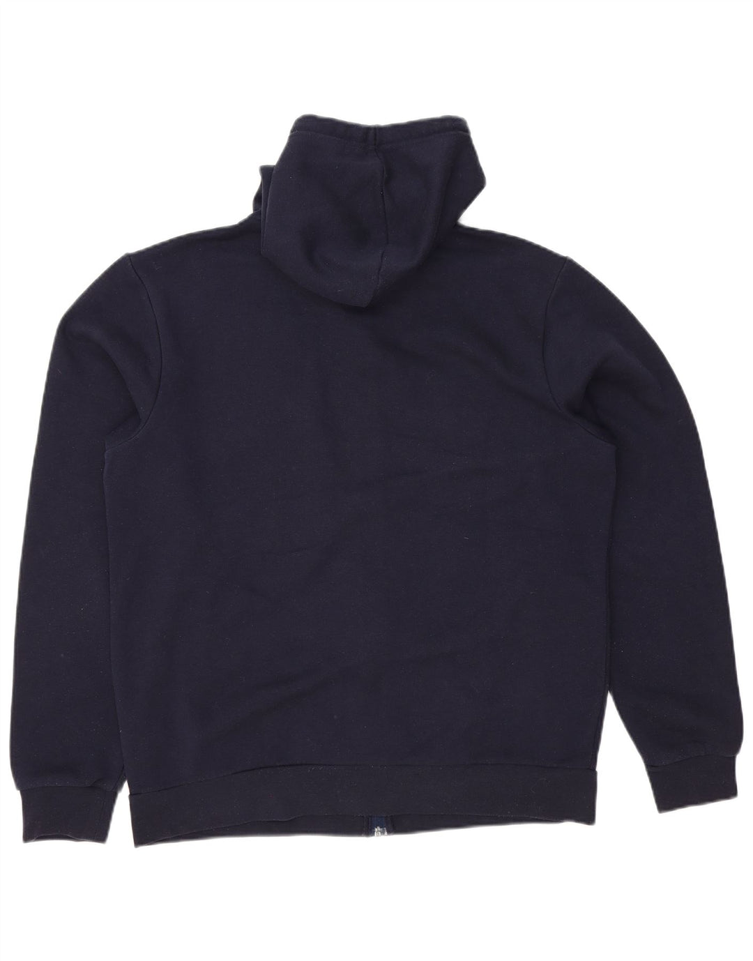 KAPPA Mens Zip Hoodie Sweater Large Navy Blue Cotton