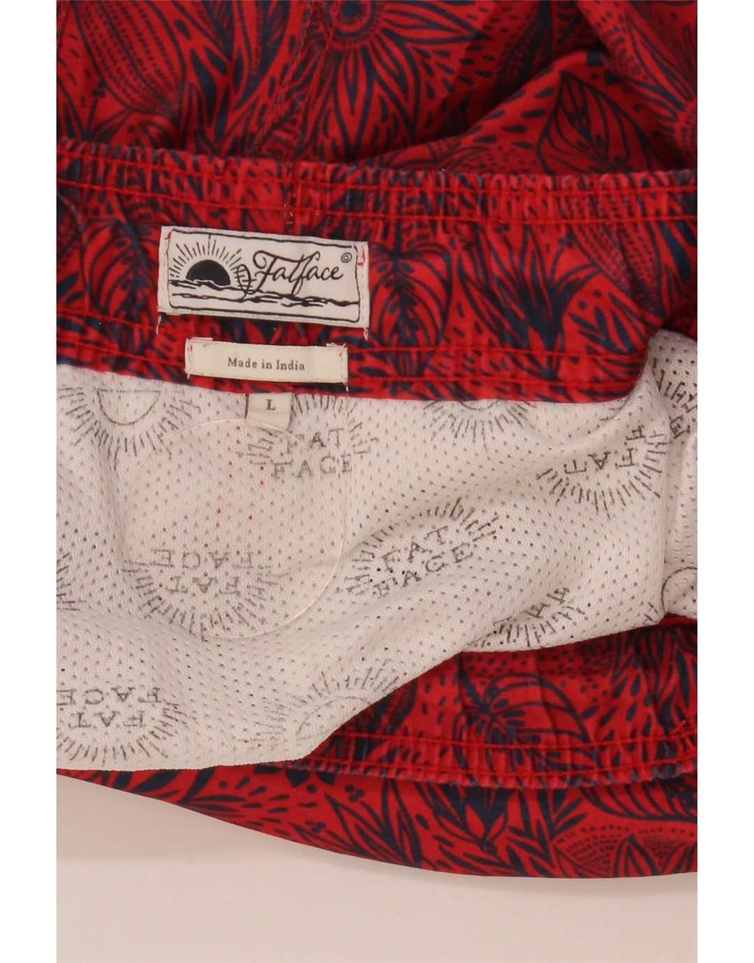 FAT FACE Herre badeshorts Store røde blomster