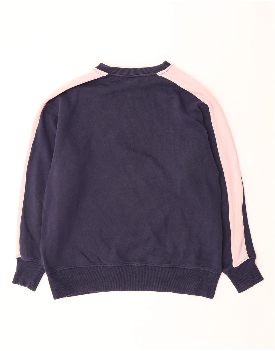 ELLESSE Dame Oversized Sweatshirt Jumper UK 12 Medium Navy Blue
