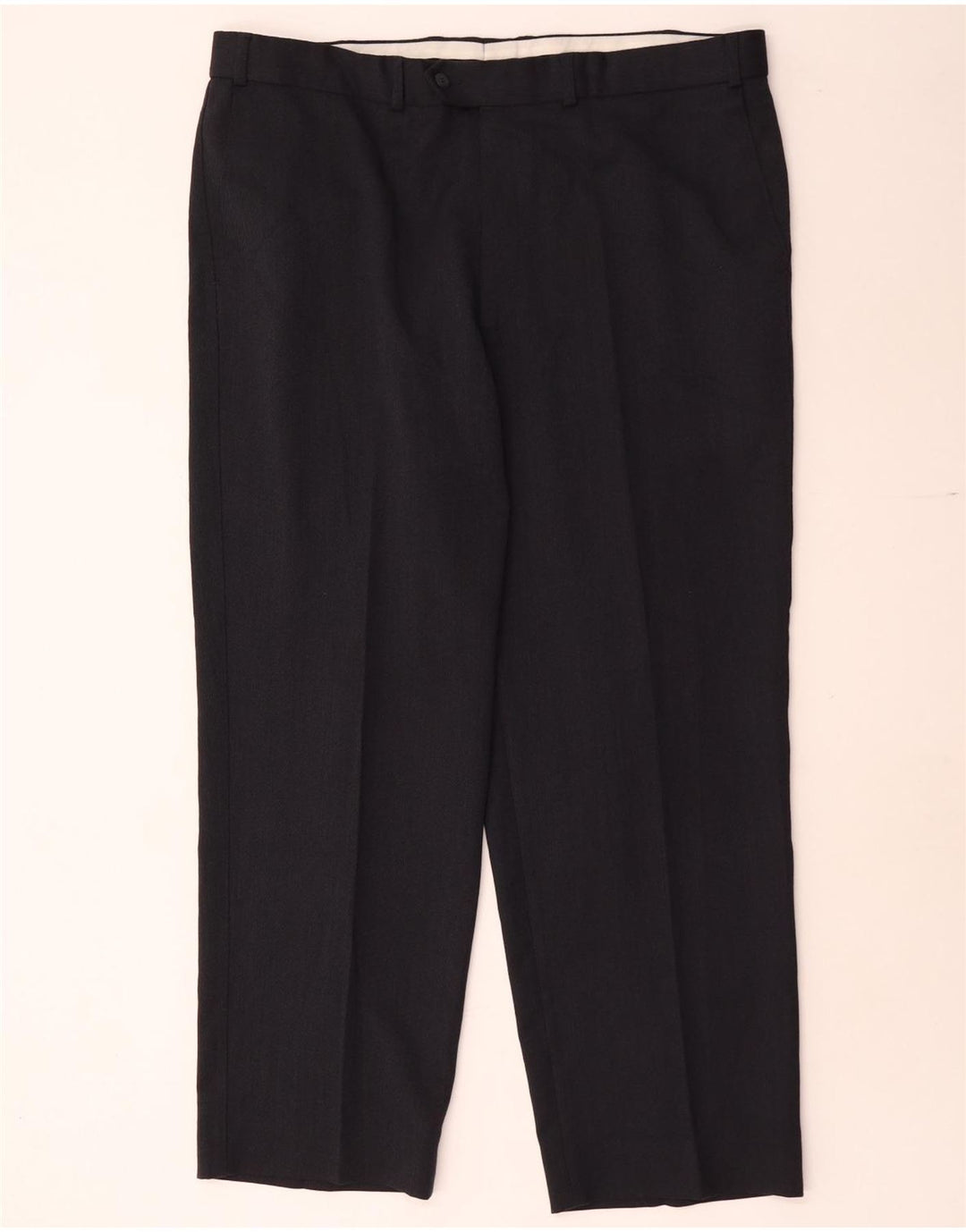 Marks & Spencer Straight Suit bukser til mænd W40 L29 Marineblå polyester