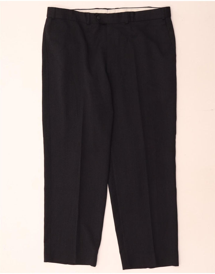 Marks & Spencer Straight Suit bukser til mænd W40 L29 Marineblå polyester
