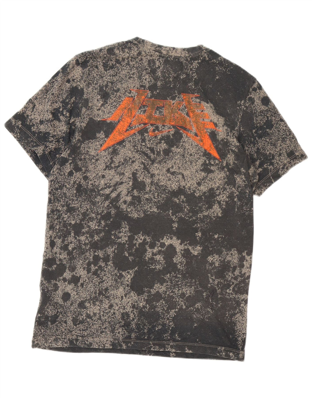 Nike Herre Dri Fit Grafisk T-shirt Top Medium Sort Tie Dye Bomuld