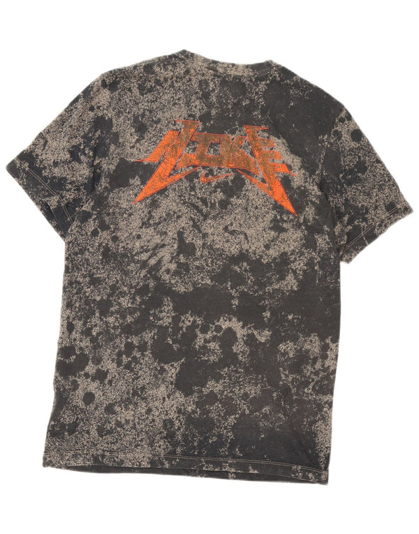 Nike Herre Dri Fit Grafisk T-shirt Top Medium Sort Tie Dye Bomuld