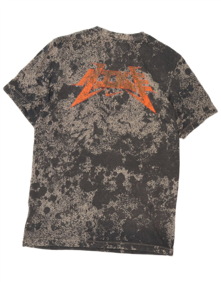 Nike Herre Dri Fit Grafisk T-shirt Top Medium Sort Tie Dye Bomuld