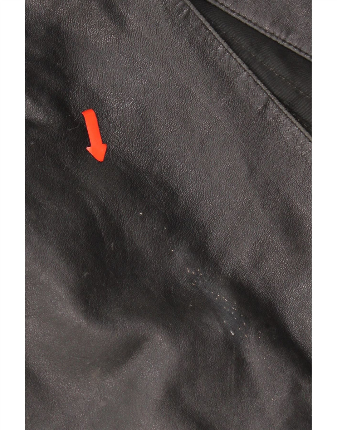 Vintage læderjakke til kvinder UK 16 Stor sort læder