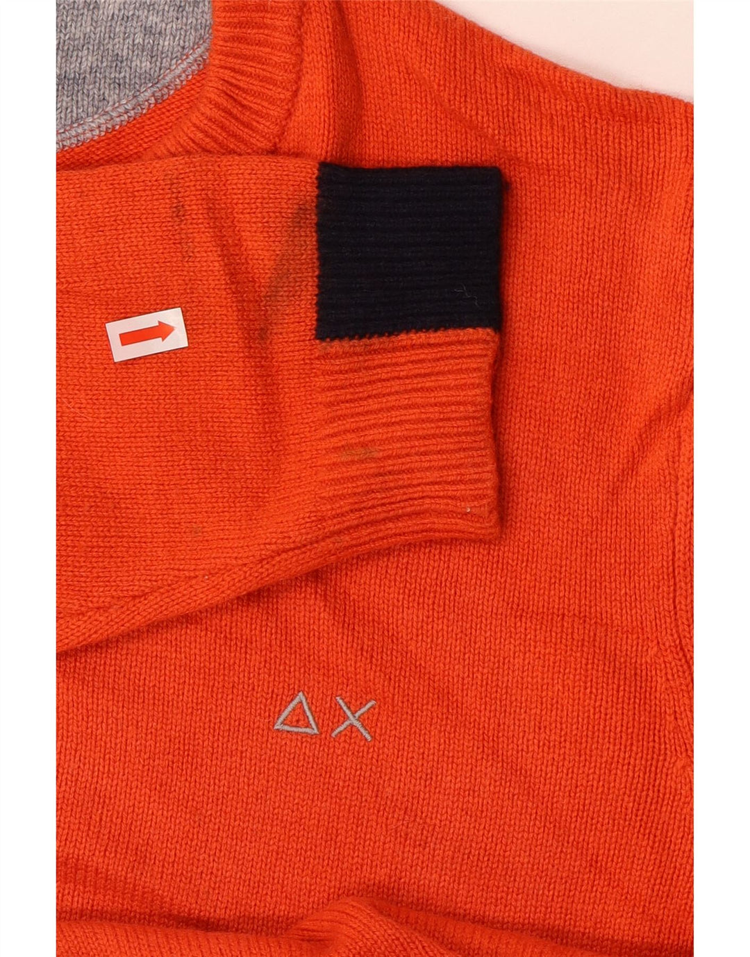 Sun68 Dame sweater med rund hals DK 16 Stor Orange Uld