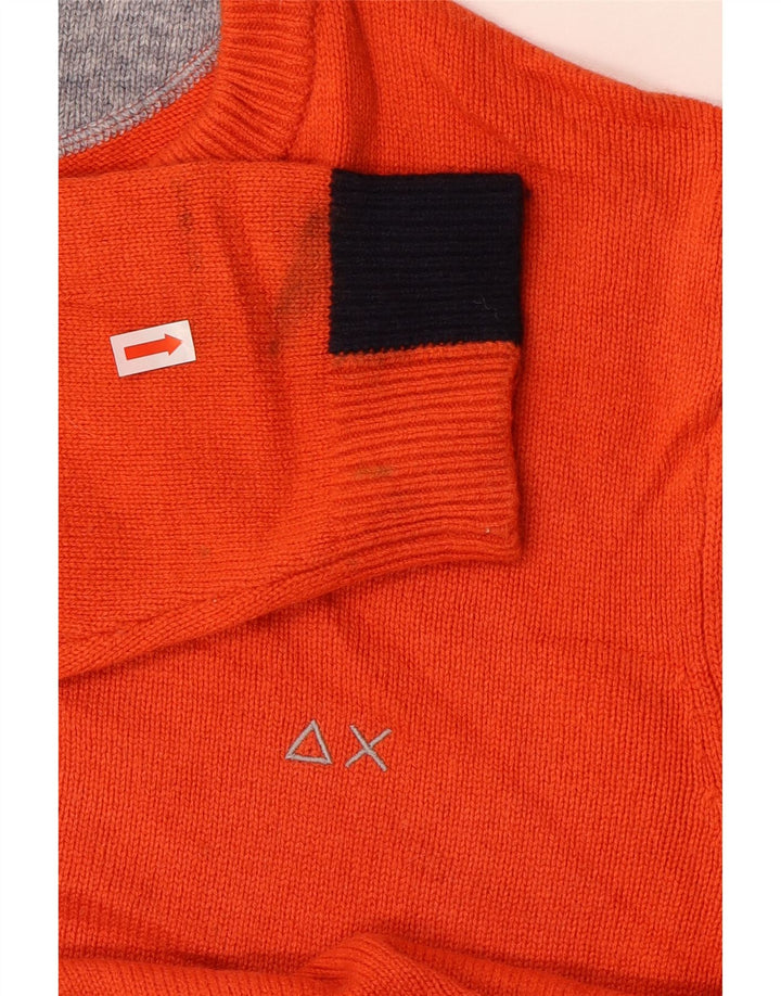 Sun68 Dame sweater med rund hals DK 16 Stor Orange Uld