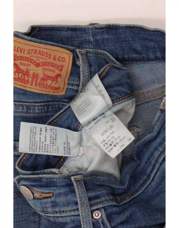 Levi's Dame Slim Jeans W30 L30 Blå Bomuld