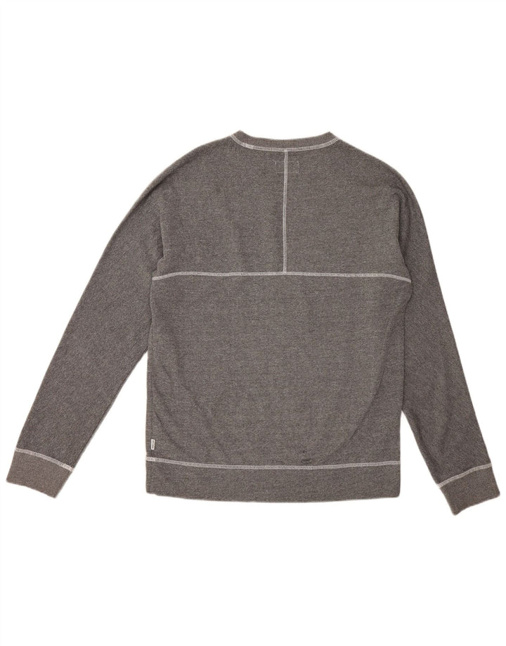 Converse grafisk sweatshirt til mænd mellem grå bomuld