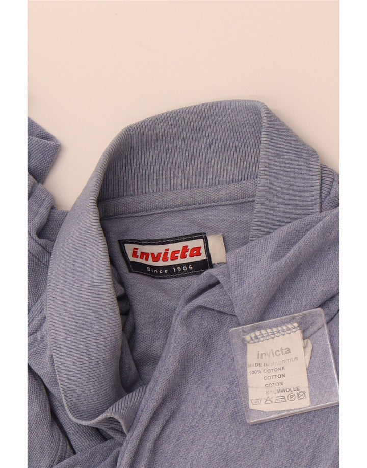 INVICTA Poloskjorte til mænd Medium Navyblå Flecked Bomuld