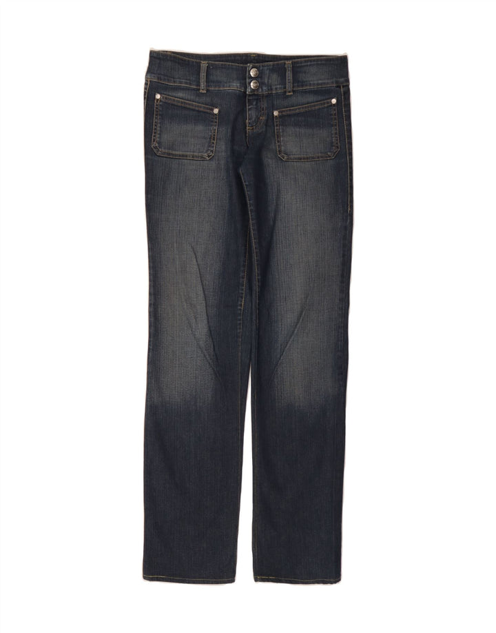GAS Womens Straight Jeans W27 L32 Navy Blue Cotton Vintage Gas and Second-Hand Gas from Messina Hembry 