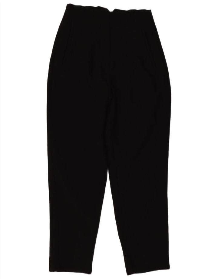 Zara bukser med høj talje til kvinder Small W26 L26 sort polyester