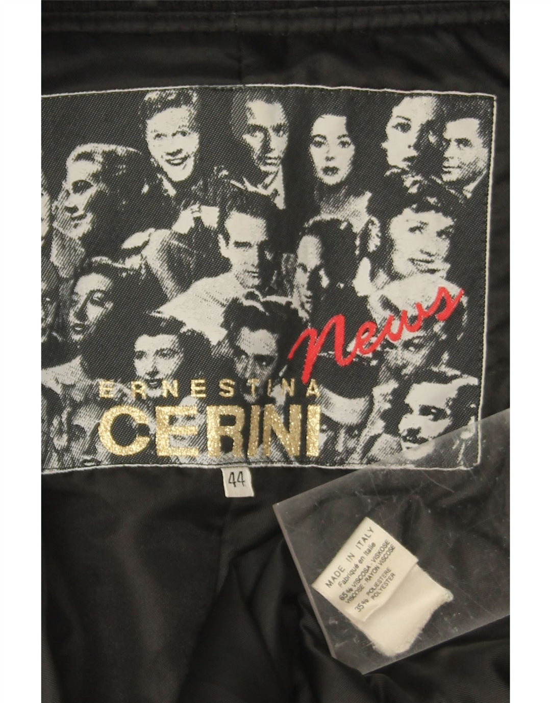 Ernestina Cerini Dame Overfrakke IT 44 Medium Sort Viscose
