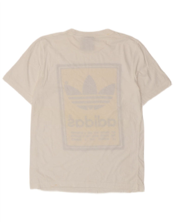 Adidas Grafisk T-shirt top til mænd, lille hvid