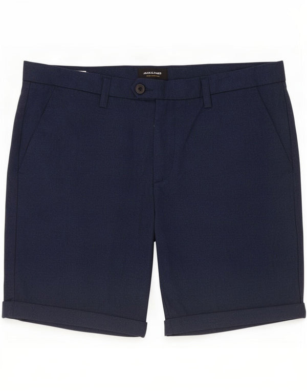 Jack & Jones Herre Chino Shorts Large W34 Navy Blue Polyester