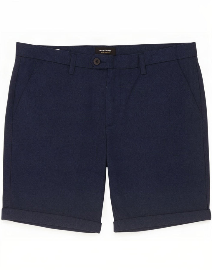 Jack & Jones Herre Chino Shorts Large W34 Navy Blue Polyester