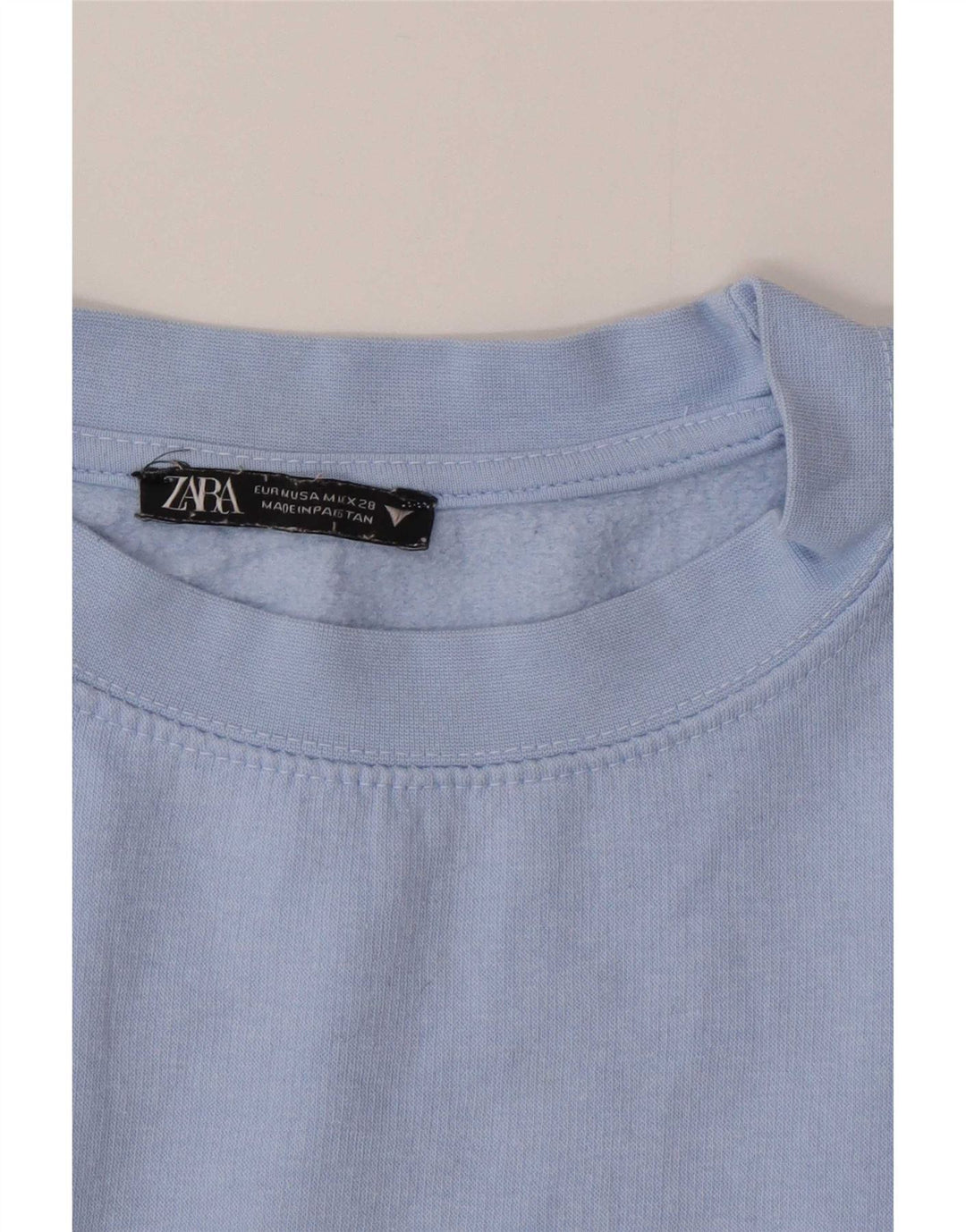 Zara Dame Sweatshirt Jumper UK 14 Medium Blue