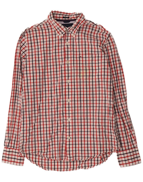 Tommy Hilfiger Herre Slim Fit skjorte Medium Flerfarvet ternet bomuld