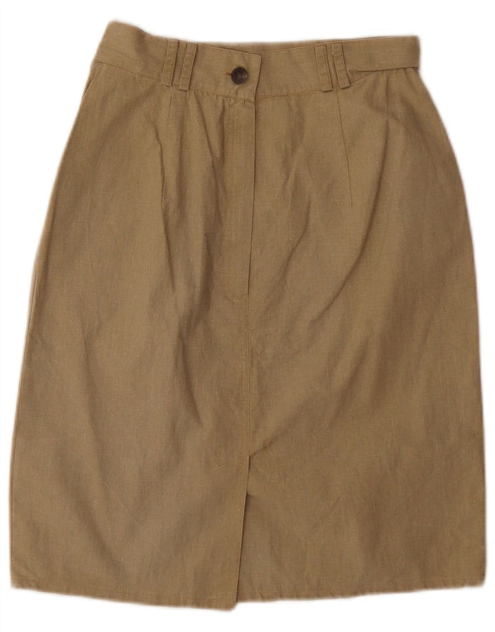 Vintage kvinders blyantnederdel W26 Small Khaki