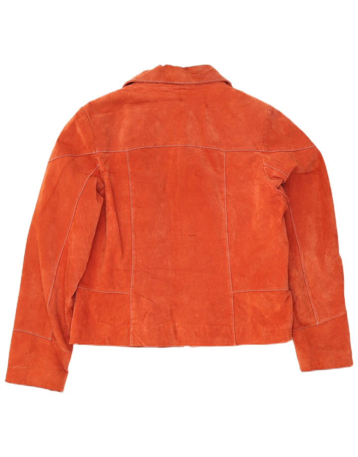 Chevirex Dame Ruskindsjakke EU 42 Large Orange Læder