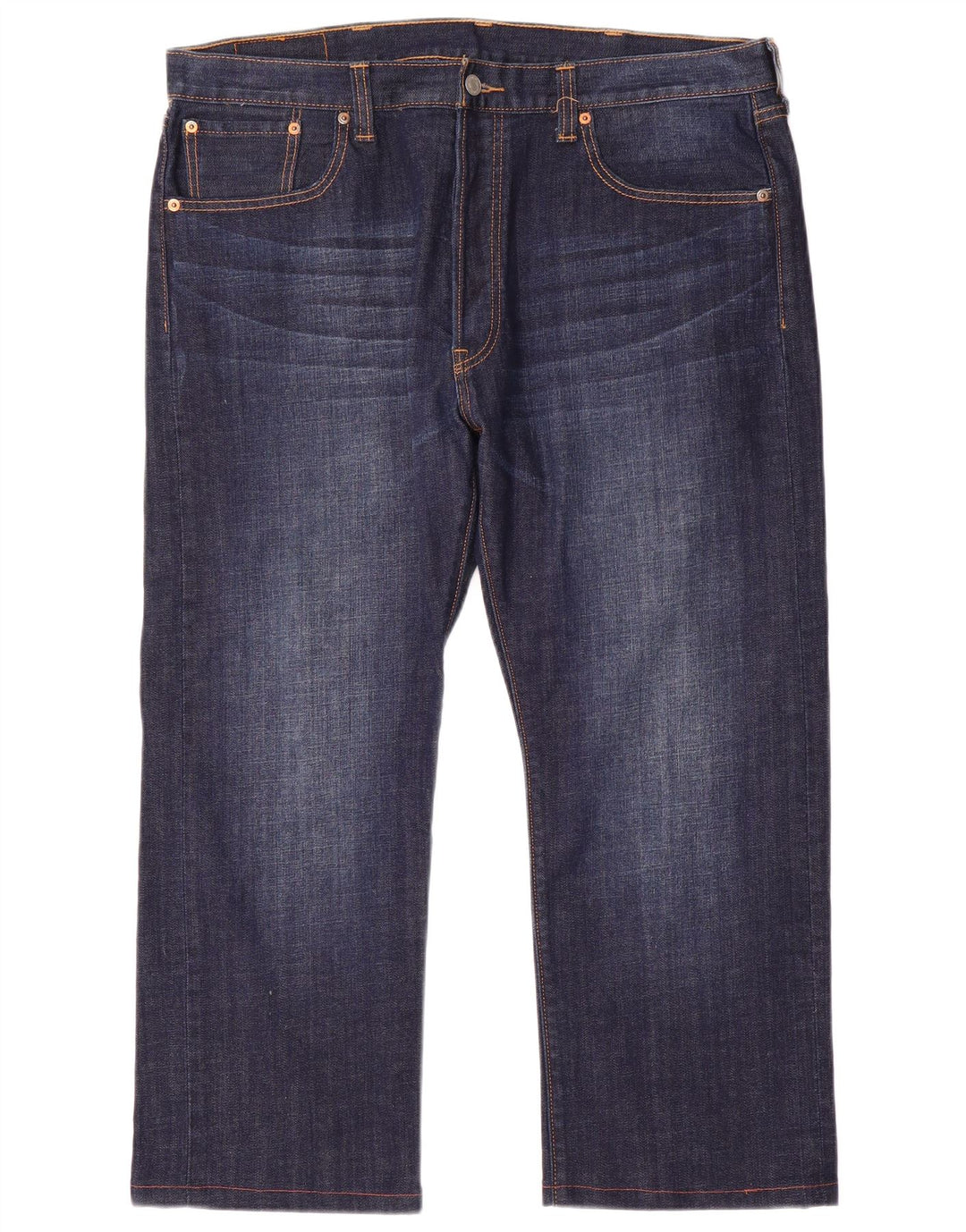 Levi's Herre 501 lige jeans W38 L26 marineblå bomuld