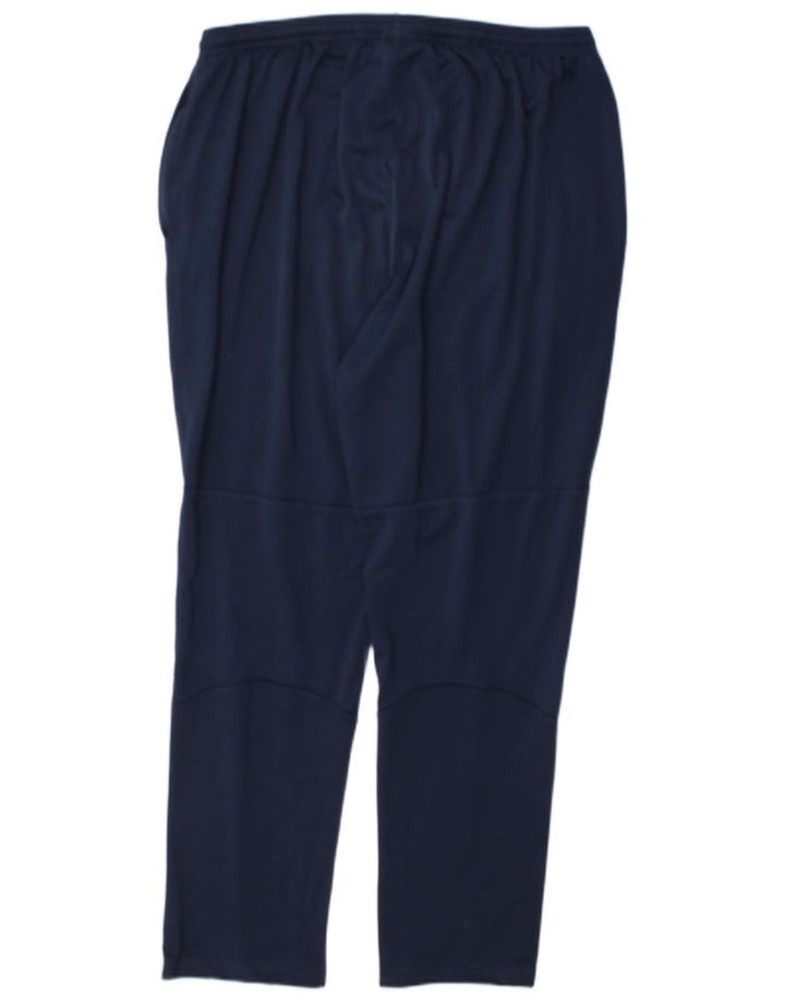 Nike herre Dri Fit træningsdragt bukser XL marineblå polyester