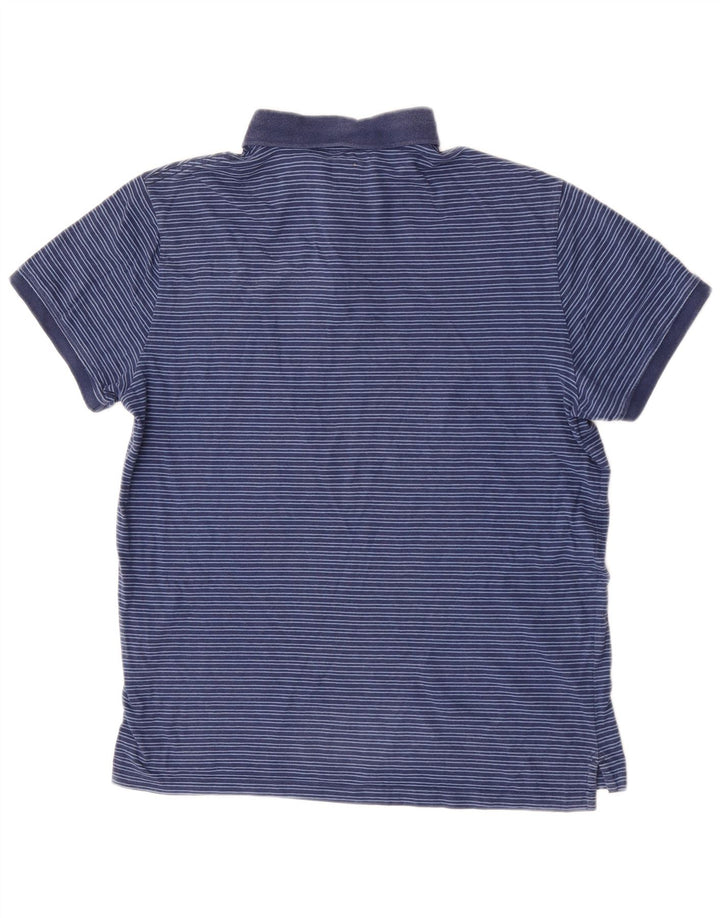 Jack Wills herre poloshirt XL blå stribet bomuld