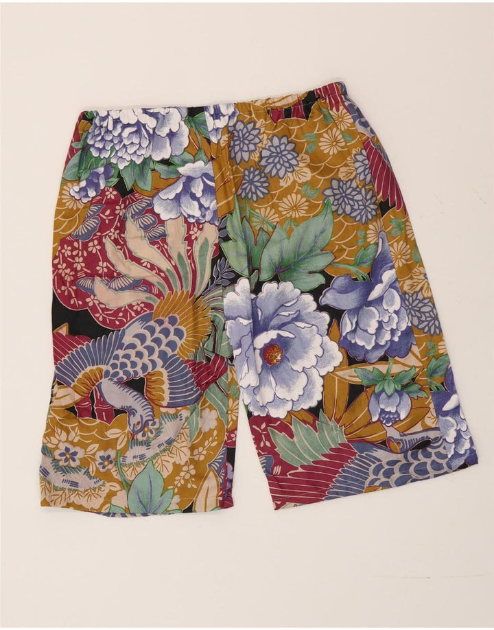 Vintage Kvinders Casual Shorts W32 Medium Multicolored Floral