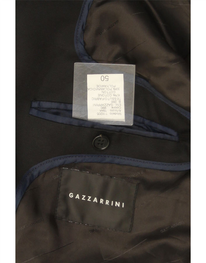 Gazzarrini Trench Coat til mænd IT 50 Medium Sort Bomuld
