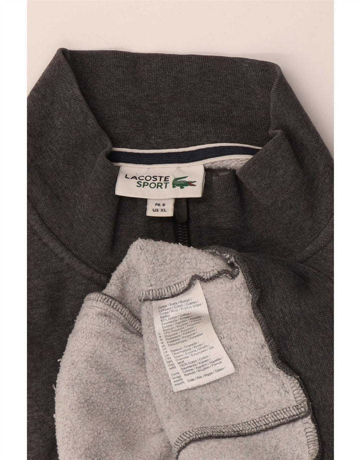 Lacoste Herre træningsdragt Topjakke Størrelse 6 XL Grå Bomuld