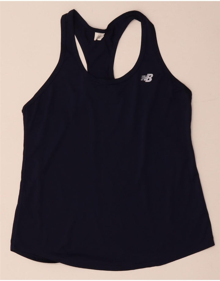 New Balance Damevest Top UK 12 Medium Navy Blue