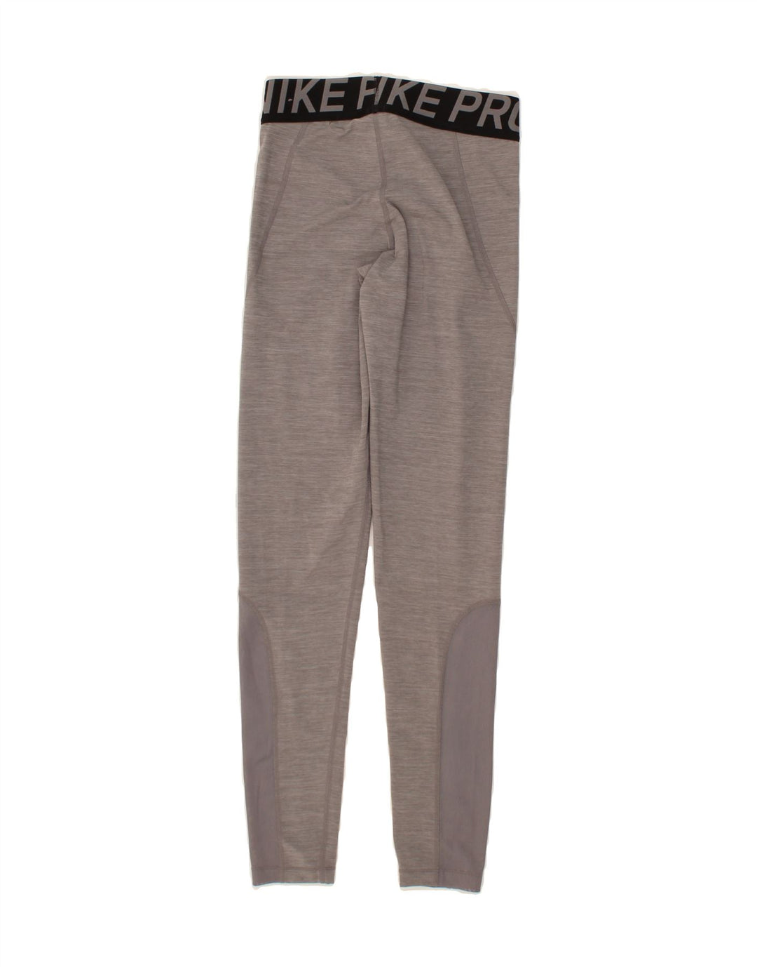 NIKE Womens Dri Fit Graphic Leggings UK 10 Small  Grey Colourblock Vintage Nike and Second-Hand Nike from Messina Hembry 