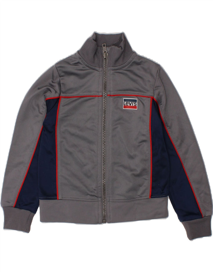 LEVI'S Baby Boys Tracksuit Top Jacket 18-24 Months Grey Colourblock Vintage Levi's and Second-Hand Levi's from Messina Hembry 