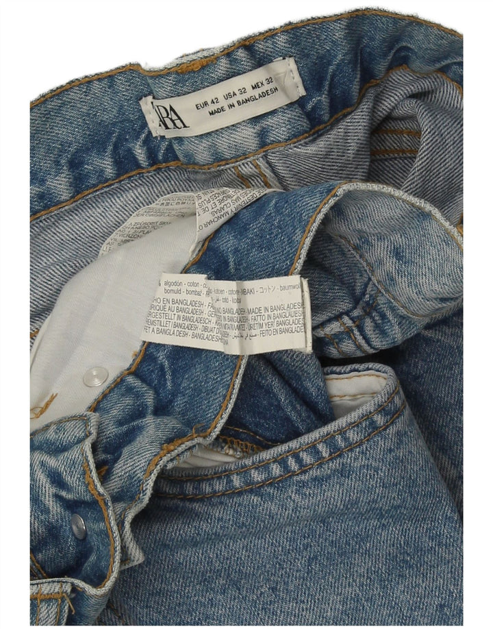 Zara Herre Capri Jeans EU 42 Large W32 L23 Blå Bomuld