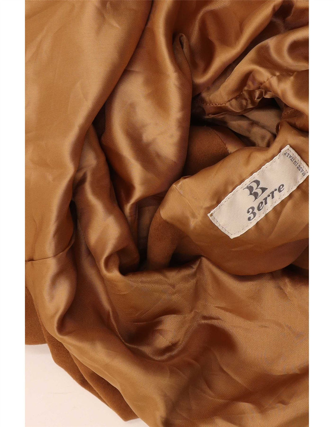 Vintage dame ruskindsjakke UK 16 Large Beige