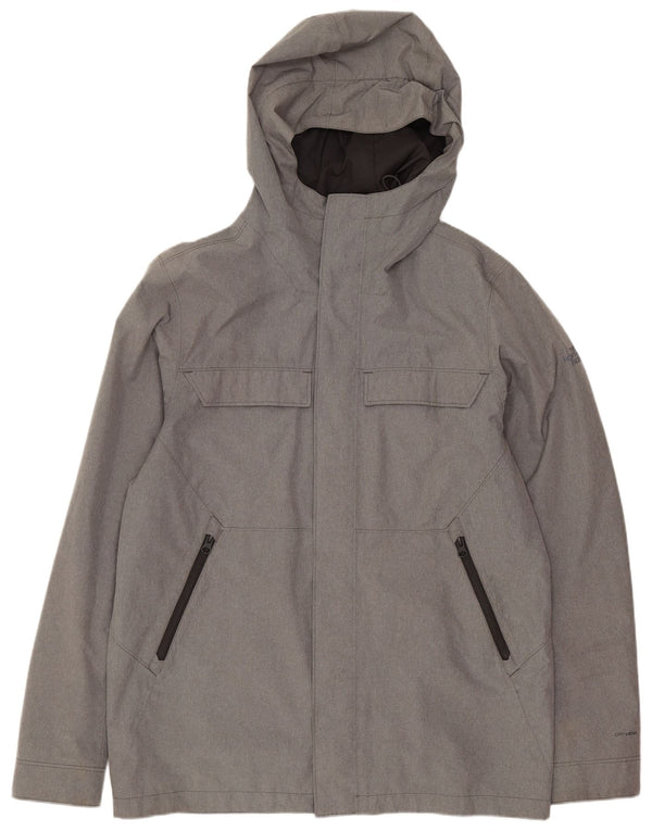 The North Face Mens Hooded Utility Jacket UK 38 Medium Grey Polyester