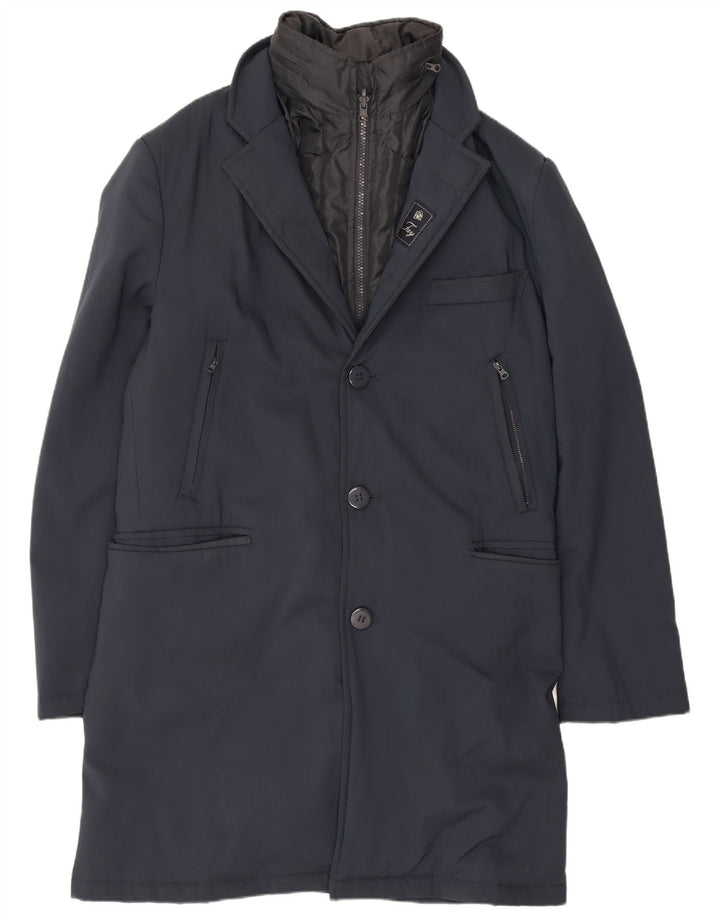 Fay Herre Overfrakke UK 38 Medium Navy Blue