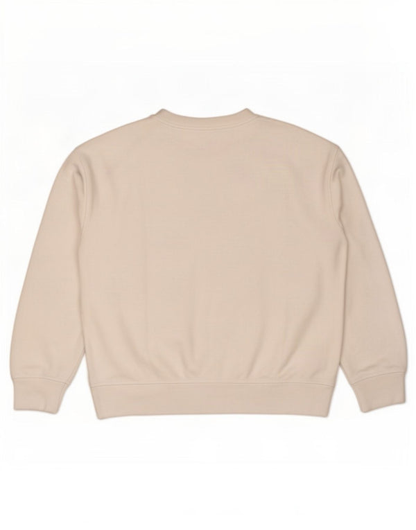 Levi's Dame Grafisk Oversized Sweatshirt Jumper UK 10 Lille hvid bomuld