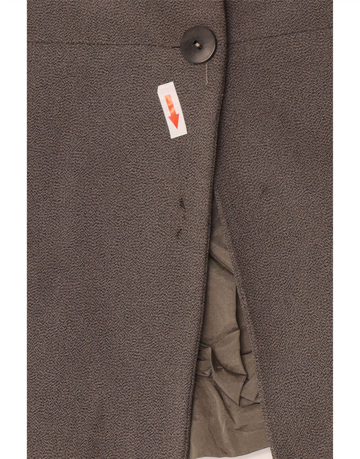 Marella Dame 2 Button Blazer Jacket UK 16 Large Grå Viscose