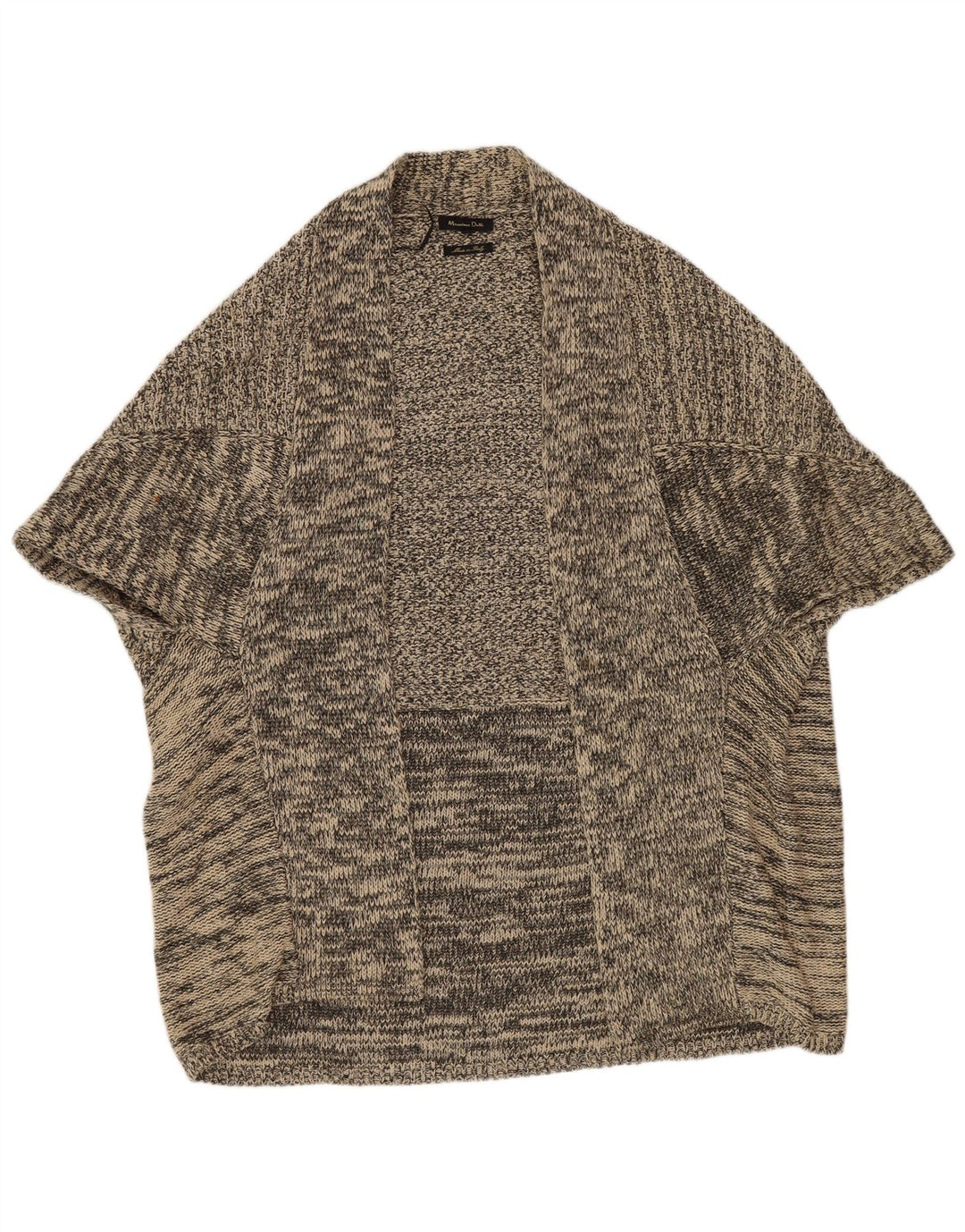 Massimo Dutti Dame Poncho Jumper UK 14 Medium Grey Flecked