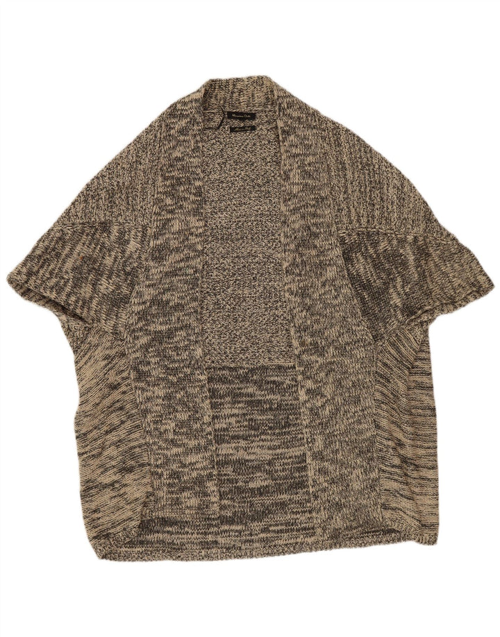 Massimo Dutti Dame Poncho Jumper UK 14 Medium Grey Flecked