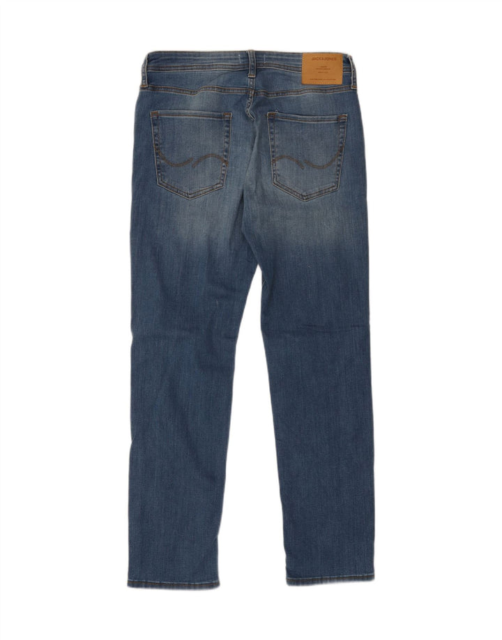 JACK & JONES Straight jeans til mænd W31 L32 Blå bomuld