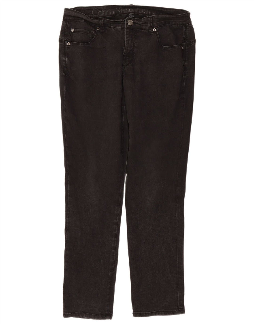 CALVIN KLEIN Kvinder Curvy Skinny Jeans W34 L30 Grå